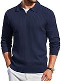 Design classique : les chemises de golf pour homme disposent d'un design classique à rayures larges, de poignets et d'un ourlet côtelés pour une expérience de port confortable et flexible. Cette chemise à manches longues allie parfaitement élégance classique et style moderne, crée une présence unique.