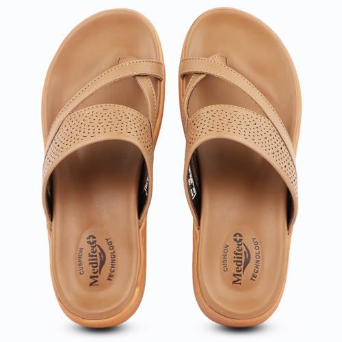 Image of Medifeet SoftStep X-Ring Toe Comfort Slides For Women's - CushionFlow Midsole Arch Support for All-Day Support