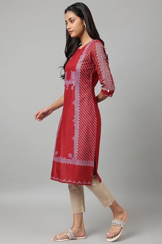 Image of W for Woman Women's Viscose Regular Fit Casual Kurta