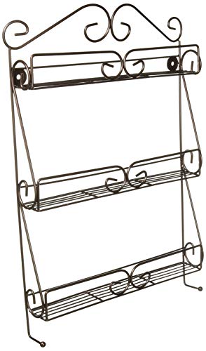 UNIWARE 19005 Professional Bronze Metal Nail Polish Mountable 3 Tier Organizer Display Rack