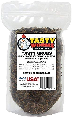 1lb Dried Black Soldier Fly Larvae Bag Made in USA