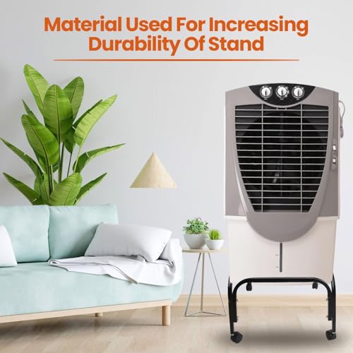 Image of BOLIDE Heavy Duty Metal Cooler Stand with 360 Rotating Wheels | Up to 120 KG Load Capacity | Rust-Resistant Base | Suitable for Room & Desert Coolers