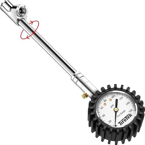 Truck Tire Pressure Gauge (160 PSI) for Truck, Semi Truck, ATV, Cars & RV Accessories - Truck Driver Gifts for Men, Trucker Gift, Tire Gauge for Dually Tires Cover