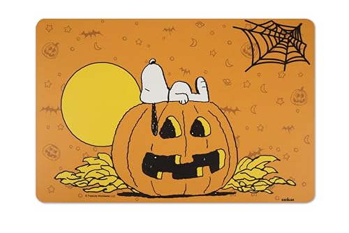 Excelsa Peanuts Halloween Placemat, 43.5 x 28.5 cm, PP Plastic, Orange With Halloween Decoration, Cm. 43,5 x 28,5