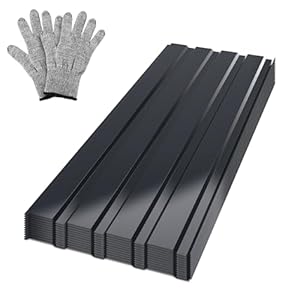 Vkechh 12x Profilblech Trapezblech Dachplatten Stahlblech 115x45cm = 6m² Wellblechplatten für Dach Metall Dachblech Blech für Carport Gerätehaus, Anthrazit