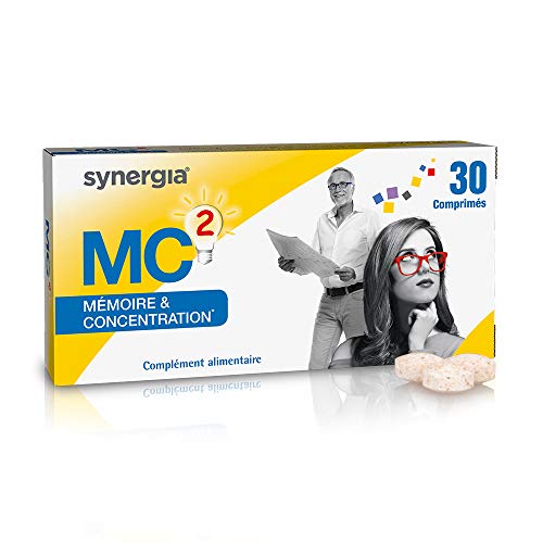 Synergia MC2 30 Comprimés | Aide la Mémoire et Favorise la Concentration | Fabriqué en France Cover