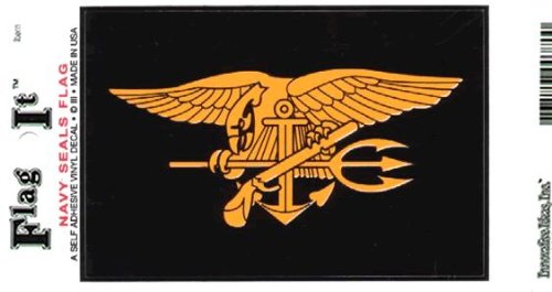 Flag It Navy Seals Heavy Duty Vinyl Bumper Sticker (3 x 5 Inches) C