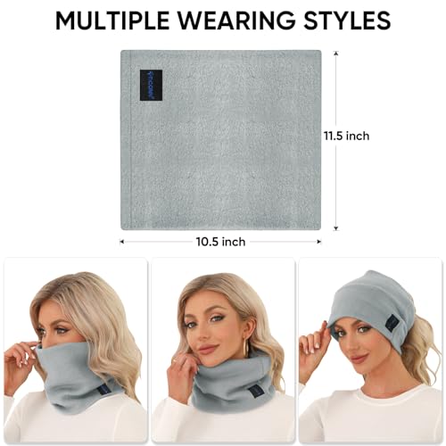 Image of TICONN Neck Gaiter Face Cover Scarf, Neck Warmer Breathable Sun & Wind-proof for Skiing Fishing Hiking Cycling