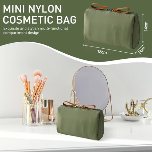 Image of MAYCREATE 2Pcs Makeup Pouch Bag,Makeup Pouches for Women Travel,Waterproof Cosmetic Bags for Women Portable Toiletry Organizer Bag (18x14x5cm)