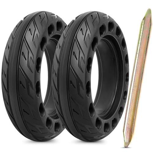 2Pcs 200x50 Solid Tire, 8 Inches Electric Scooter Wheels Solid Tire Front or Rear Replacement Rubber Tires Compatible with 200 x 50 Electric Scooter Tires?P-T006?