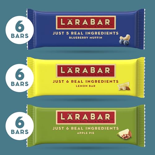 Image of Larabar Fruit and Nut Bars Variety Pack, Gluten Free and Vegan, 28.8 oz, 18 Ct