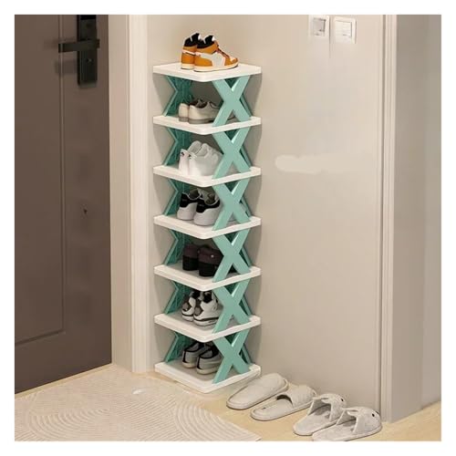 Zapatero plegable apilable de 6 niveles, estante desmontable multicapa de alta capacidad, diseño que ahorra espacio para el hogar y el armario