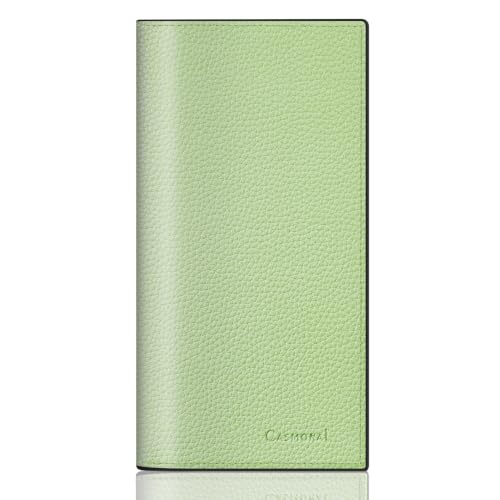 Image of CASMONAL Checkbook Cover for Women & Men, PU Leather Wallet RFID Blocking
