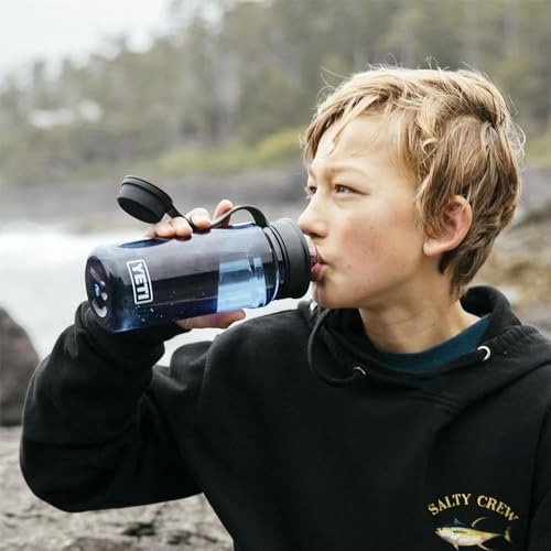 Image of YETI Yonder Water Bottle with Yonder Tether Cap, Lightweight, Leakproof and BPA-Free