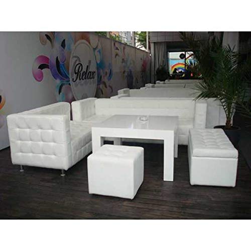 Europe Best Price Furniture Zen - Divanetto Bar poltroncina Contract Personalizzati per Locali in Ecopelle, Tessuto, Velluto - 1 Posto, 50cm (Nero)