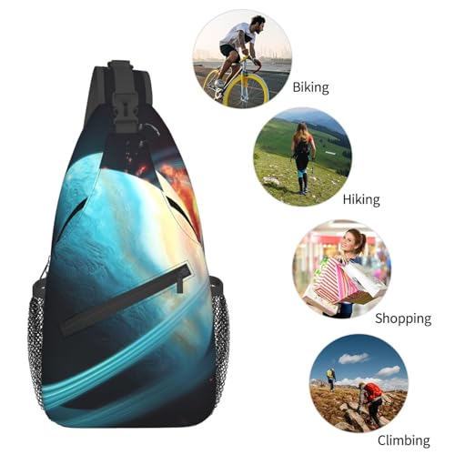 Bolso cruzado Uranus Impact para hombre y mujer negro miniatura 6
