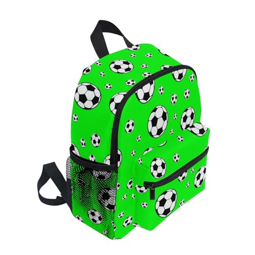 Soccer Ball Green Toddler Backpack Kindergarten Elementary Backpack for Boys Girls Toddler Schoolbag2
