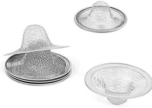 Colador para lavabo cocina baño acero inoxidable 4 piezas