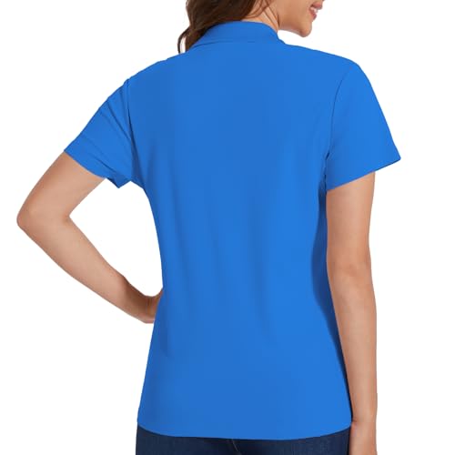 Image of Casei Womens Shorts Sleeve Polo Golf Shirts Quick Dry UPF 50+ Tennis Pickleball Top Collared Casual Work Athletic Shirts