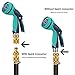 FRQNTKPA Garden Hose Quick Connector, No-Leak 3/4 Inch GHT Thread Fitting Water Hose Female Adapter and Male Adapter, Heavy-Duty Rust Resistant Brass Water Pipe Connect, Easy to Use (6 Pack ）