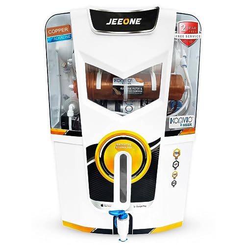 Image of Konvio Neer Jeeone RO + UV + UF + TDS Adjuster Water Purifier with Advance UV and High TDS Membrane (Orange Alkaline + Copper)