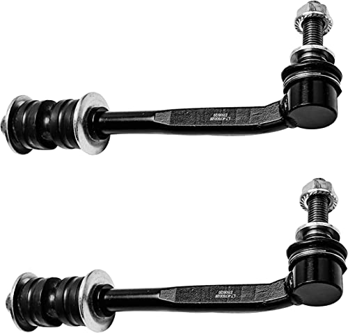 Image of Detroit Axle - 8pc Front End Suspension Kit for 07-09 Chrysler Aspen, 04-09 Dodge Durango, 2 Upper Control Arms 4 Tie Rod Ends 2 Sway Bars 2004 2005 2006 2007 2008 2009 Replacement