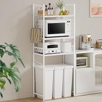 Amazon.co.jp: TTWO 冷蔵庫ラック ゴミ箱上ラック 幅60×奥行40×高さ