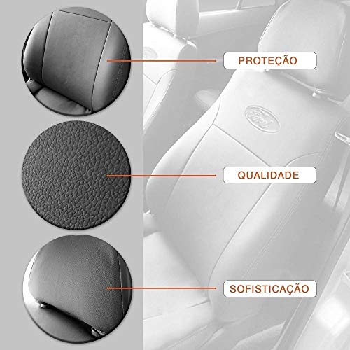 Capa de Couro Pra Bancos Automotivos Carros VW Fox 2012