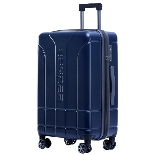 Spyder Carve 25 Inch Medium Expandable Hardside Upright Suitcase, with 360° Spinner Wheels, TSA Approved Lock, Navy