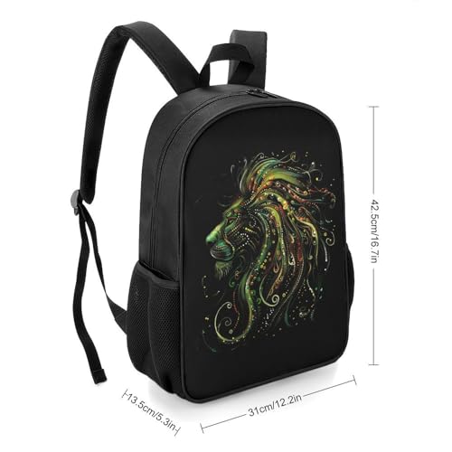 Jamaican Lion Of Judah Reggae Backpack Adjustable Strap Travel Backpack Business Laptop Backpack Carry on Backpack2