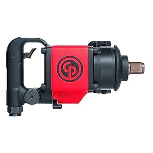 Chicago Pneumatic CP7773D Air Impact Wrench (1 Inch), Air Impact Gun Industrial Repair & Assembly Tool, D-Handle, Twin Hammer, Max Torque Output 1300 ft. lbf/1760 Nm, 6600 RPM