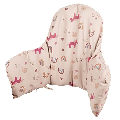 HALAA VAUVA High Chair Cushion with Cover Pad Compatible with IKEA Antilop Babies Toddlers Inflatable & Reversible Built-in Inflatable Cushion