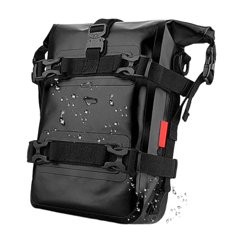 ycezw Borsa da manubrio per moto, pacchetto di bagagli per borse da crash bar - Pacchetto bagagli per borsa per telaio Crash Bar - Borse laterali da viaggio impermeabili Borse laterali per motore per