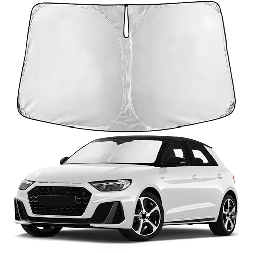 Image of EcoNour Windshield Sunshade Compatible for Audi A1 2018-2024 2025 2026, Sun Visor for Front Windshield & Window Sun Shade Cover, UV Heat Blocker & Protector, Car Accessories