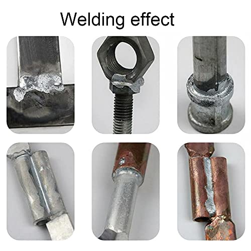 Aluminiowy strumień rdzeniowy pręt lutowniczy z drutu spoiny nie ma potrzeby lutowniczej proszek aluminiowy pręt spawałowy 1,6/2/2,4/3. 2 mm Mosiężnictwo (Color : 2.4mm 500mm, Size : 40pcs)