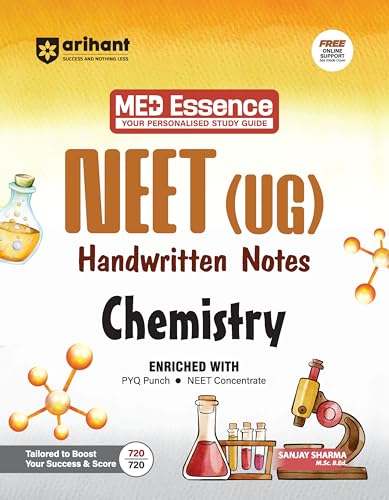 Image of Arihant NEET (UG) Chemistry Handwritten Notes for Exam 2026 | Complete NEET Concentrate with PYQ Punch, MCQ Punch | First and Only NEET Targeted Handwritten Notes