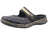 Rieker Damen 46391 Clogs, Schwarz Schwarz 00, 39 EU