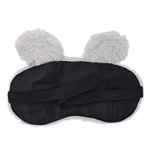 Image of Jenna Eye Mask for Sleeping | Soft Sleep Mask for Girls, Women & Children | Colorful Eye Cover for Travel, Naptime & Night Sleep (Fur Hello Grey)