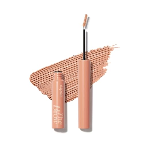 Image of Espoir The Brow Color Fixing Cara #7 Apricot Beige 0.1 fl oz - Tinted Eyebrow Mascara, Long-Lasting Smudge-Resistant Brow Gel, Skinny Brush for Natural Brow Coloring, Korean Brow Makeup