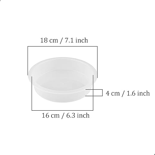 Miniatura 2 de 2 cuencos redondos de plástico para comederos para pájaros, comedero de semillas de aves silvestres, accesorios para baño de pájaros, bandeja de