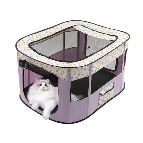 Tragbare Hundehütte Haustierzaun, Faltbarer Haustier Laufstall, Wasserdichtes Oxford-Tuch Laufstall Hund, Welpenlaufstall Hundebox Hundezelt für Kleine Katzen Hunde Kaninchen (Dunkelviolett) Tragbare Hundehütte Haustierzaun, Faltbarer Haustier Laufstall, Wasserdichtes Oxford-Tuch Laufstall Hund, Welpenlaufstall Hundebox Hundezelt für Kleine Katzen Hunde Kaninchen (Dunkelviolett)