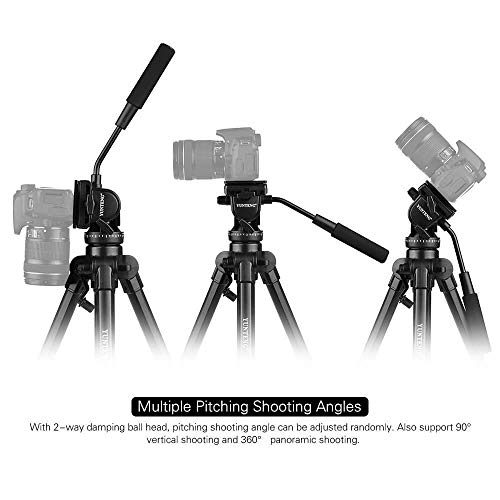 Image of Yunteng 880 VCT-880 Portable Aluminum Tripod for Canon Nikon Sony DSLR Cameras ( Black )