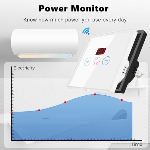 Interrupteur connecté chauffe-eau WiFi commande vocale Alexa Google 4400W - 3