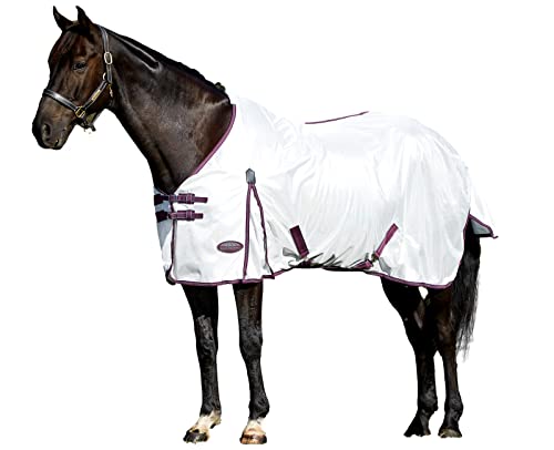 Image of WeatherBeeta ComFiTec Essential Mesh II Standard Neck, White /Maroon /Grey, 69 inch
