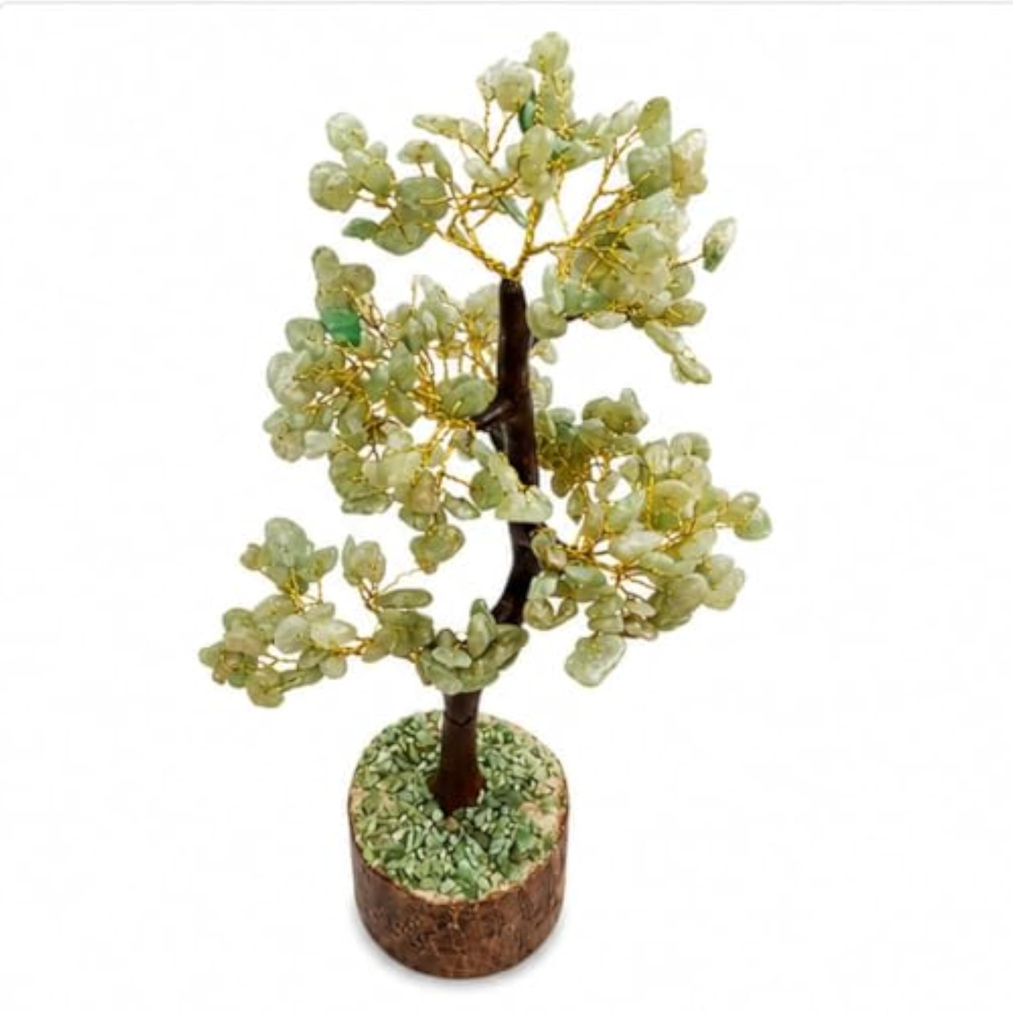 Green Aventurine Gemstone Wish Tree for Home Decor