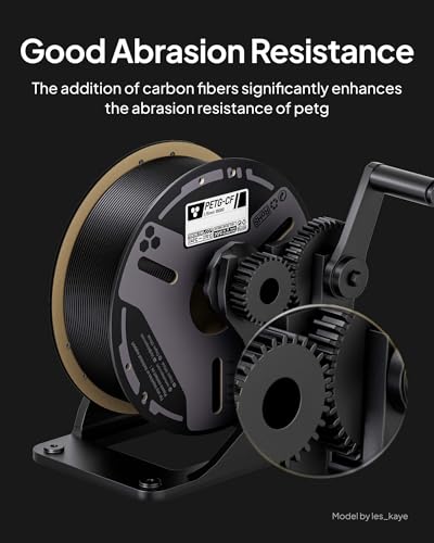 Image of ELEGOO Carbon Fiber PETG Filament 1.75 mm Blue 1KG, High Strength & Rigidity PETG-CF 3D Printing Filament, Abrasion Resistance for Functional Parts, 1kg(2.2lbs) Spool Fits for Most FDM 3D Printers
