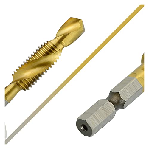 Forets tarauds filetés HSS M3-M12 embouts taraudeurs de bois à queue hexagonale 1/4 pouce - 6