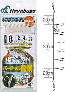 こあじ Amazon | ハヤブサ(Hayabusa) SG小アジ専科 バーチャル魚鱗 ハゲ