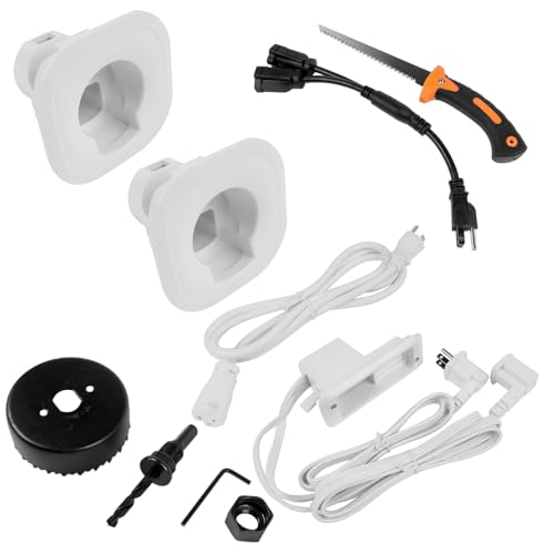 Cache câble TV mural et kit alimentation pour un cinéma maison design sans fil visible