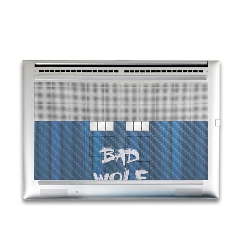 Image of Carbon Fiber Gaming Skin Compatible with HP Envy x360 16 inch (2023) - Time Lord Box - Premium 3M Vinyl Protective Wrap Decal Cover - Easy to Apply | Crafted in The USA by MightySkins